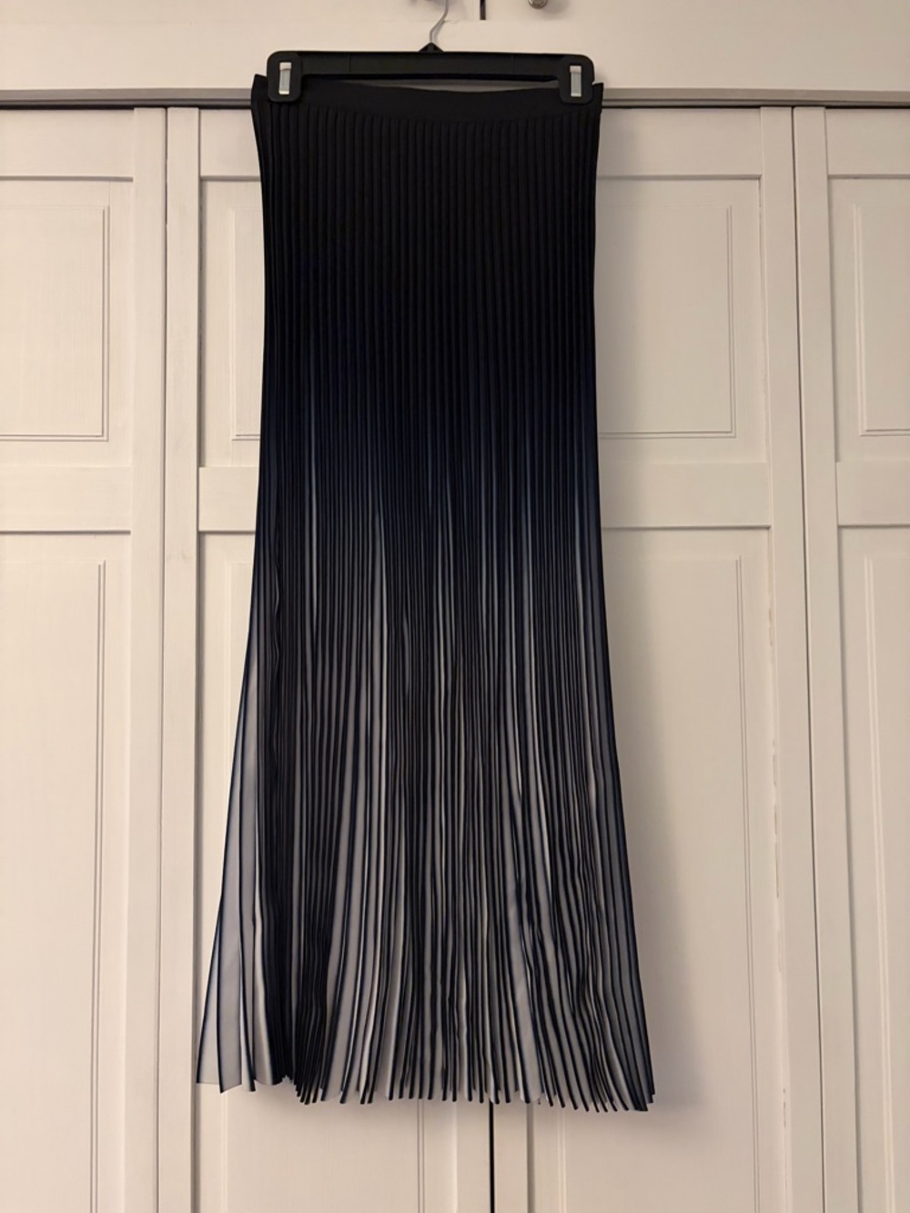 Reiss Marlie Pleated Maxi Skirt - Blue